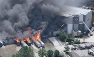 Medline Warehouse fire Tracy CA