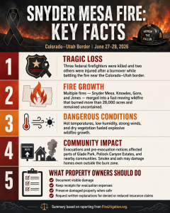 Snyder Mesa fire facts