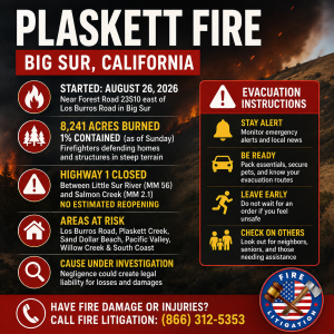 Plaskett Fire information